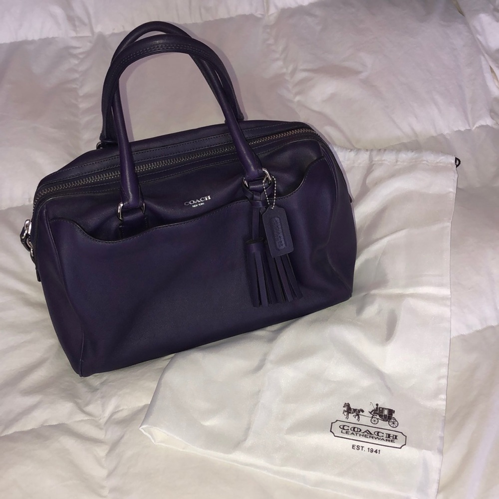 Purple Coach Handbag
